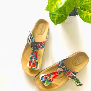Arizona Jean Company Floral Thong Sandals